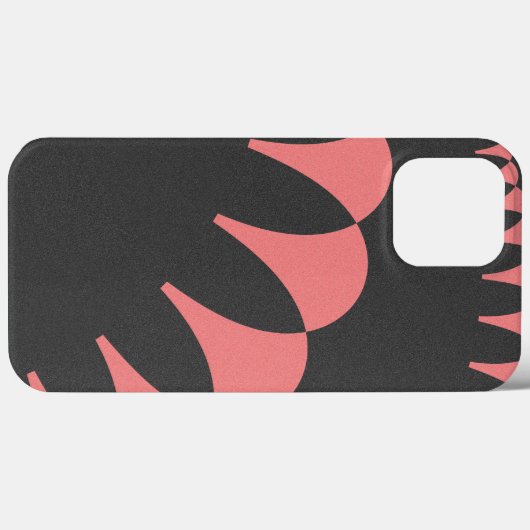 Abstracte bloemblaadjes Roze en Grijs Elegant Case-Mate iPhone Case (Achterkant (horizontaal))