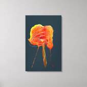 Abstracte bloembloem moderne kunst canvas afdruk (Voorkant)