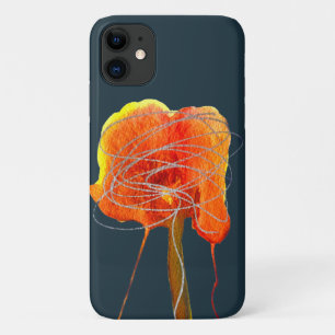 Abstracte bloembloem moderne kunst iPhone 11 hoesje