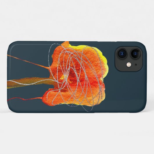 Abstracte bloembloem moderne kunst Case-Mate iPhone case (Achterkant (horizontaal))