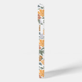 Abstracte bloembollen Mid Century Modern Monogram Case-Mate iPhone Case (Achterkant / Links)