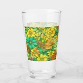 Abstracte Bloemen #67 Glas (Achterkant)