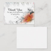 Abstracte Bloemen Art Dank u Notitiekaartje (Voorkant / Achterkant)