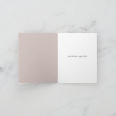 Abstracte Bloemen Botanische Vogels Dank u kaart (Binnen)