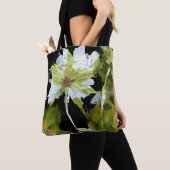 Abstracte bloemen Canvas tas (Dichtbij)