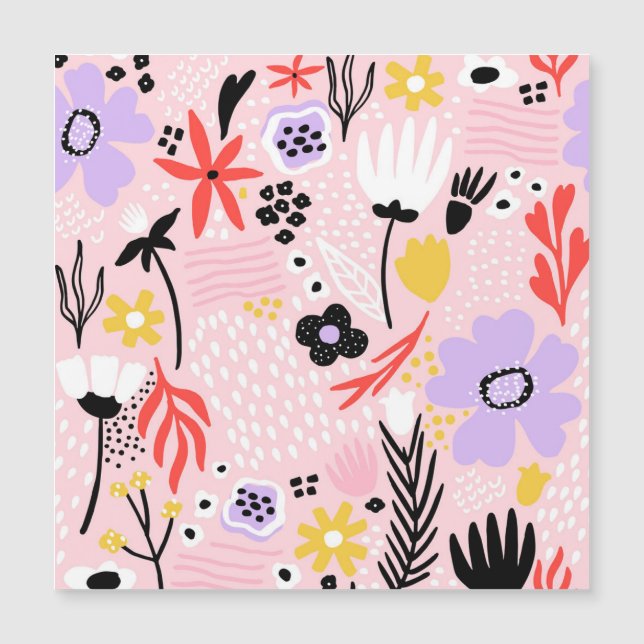 Abstracte Bloemen: Creatief  Ontwerp. (Voorkant)