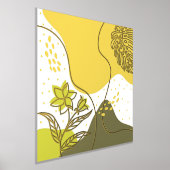 Abstracte bloemen en bladeren folie afdrukken (Laagn)