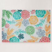 Abstracte bloemen en twijgen legpuzzel (Horizontaal)