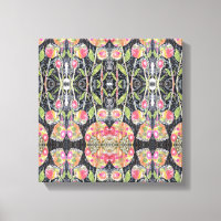 Abstracte Bloemen in Gemengde Techniek