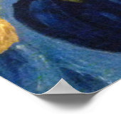 Abstracte bloemen in vaas poster (Hoek)