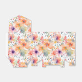 Abstracte bloemen kleurrijke viering bedankdoosjes (Uitgevouwen)