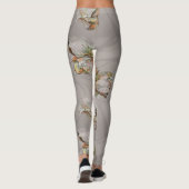 Abstracte bloemen leggings (Achterkant)
