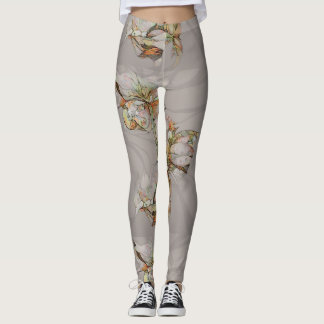 Abstracte bloemen leggings