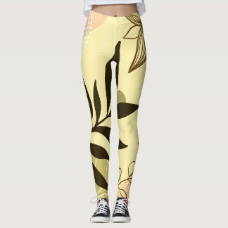 Abstracte bloemen Leggings - Comfortabel en uniek
