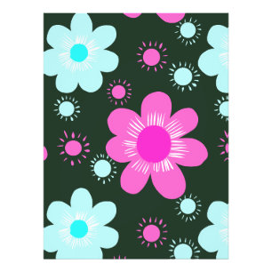 Abstracte Bloemen Mandala Patroon Ontwerp rood Foto Afdruk