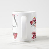 Abstracte Bloemen Mok (Achterkant)