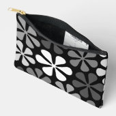 Abstracte bloemen monochroom etui (Open)