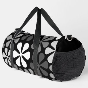 Abstracte bloemen monochroom plunjezak
