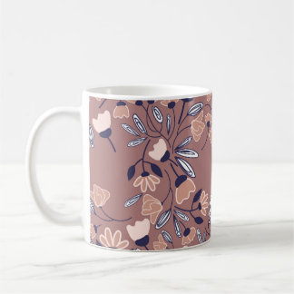 Abstracte bloemen naadloos. Kleurrijke ruggengraat Koffiemok