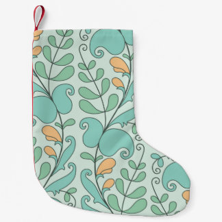 Abstracte bloemen:  naadloos patroon kleine kerstsok