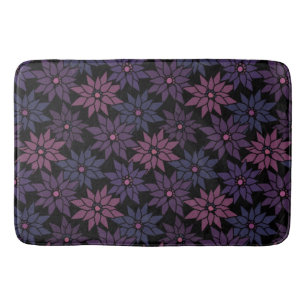 Abstracte bloemen romantisch patroon cartoon badmat
