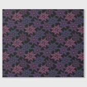 Abstracte bloemen romantisch patroon cartoon p cadeaupapier (Vlak)