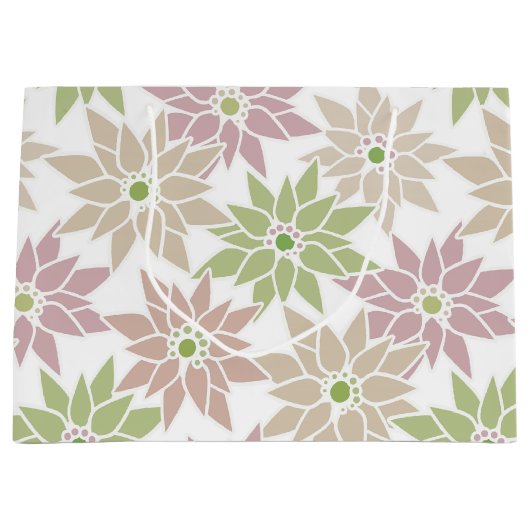 Abstracte bloemen romantisch patroon cartoon p groot cadeauzakje (Voorkant)