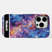  Abstracte Bloemen Telefoon Hoesje (Achterkant (horizontaal))