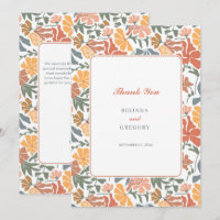 Abstracte Bloemen & Vogels Mid Century Modern Wedd