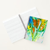 Abstracte bloemen waterverf notitieboek (Binnen)