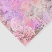  Abstracte Bloemen Waterverf Ontwerp Tissuepapier (Detail)