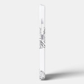 Abstracte bloemen, zwart en wit Case-Mate iPhone case (Achterkant / Links)