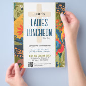 Abstracte Bloemendames Kerk Lunch Flyer (Hand)