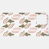 abstracte bloemenkunst Case-Mate iPhone case (Achterkant (horizontaal))