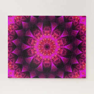 Abstracte bloemenlegpuzzel legpuzzel