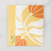 Abstracte bloemenmix & match bruiloft (Buitenkant ongevouwen)