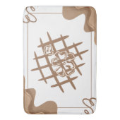 Abstracte Bloemenrooster Badmat (Voorkant Verticaal)