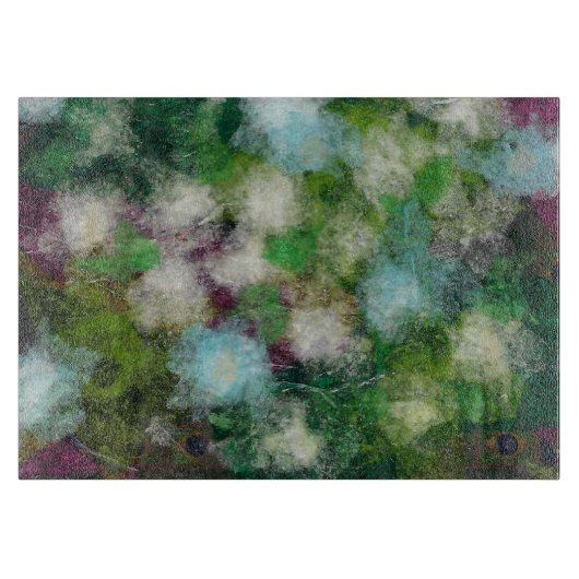 Abstracte bloemensnijplank snijplank (Voorkant)