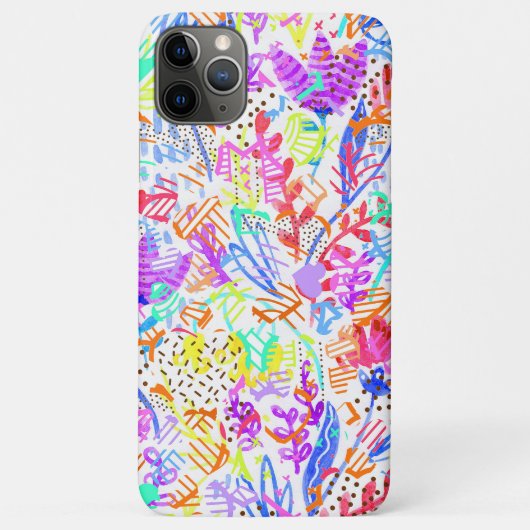 Abstracte bloementepatronen met een kleur Case-Mate iPhone case (Achterkant)