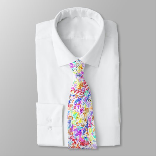 Abstracte bloementepatronen met een kleur stropdas (Gebonden)