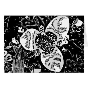 abstracte bloemenwedstrijd zwart-wit