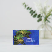 abstracte bloemkunst modern aangepast visitekaartj visitekaartje (Staand voorkant)