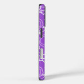 Abstracte bloemmatrix (paars) Fijne Kunst Case-Mate iPhone Case (Achterkant / Rechts)