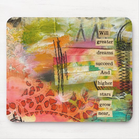 abstracte bloemmousepad muismat (Voorkant)