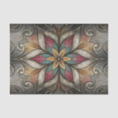 Abstracte bloemmozaïekdecoupage tissuepapier (Voorkant)