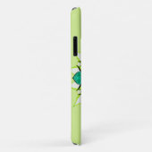 Abstracte bloemnaam mandala groene naam Case-Mate iPhone case (Achterkant/rechts)