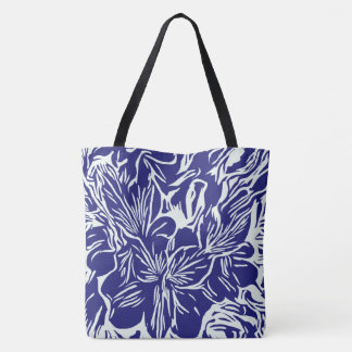 Abstracte Bloemschikking Boodschappen Winkelieren Draagtas