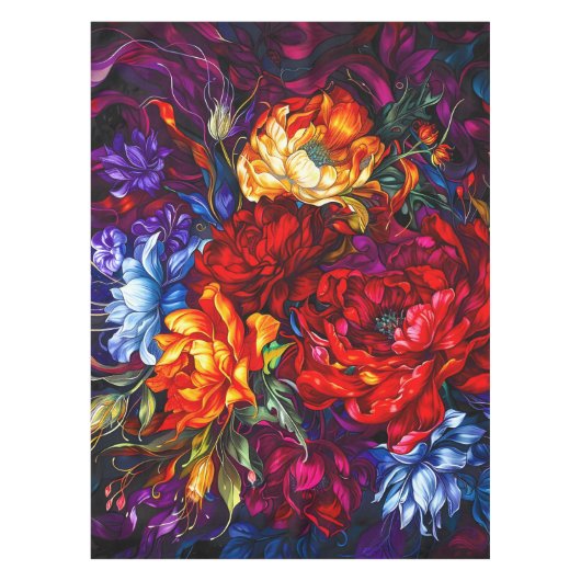 Abstracte bloesem bloesem Tafelkleed (Voorkant)