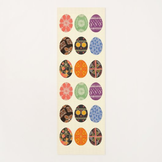 abstracte blokafdruk yogamat (Voorkant)