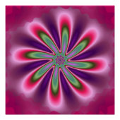 Abstracte blokfractie perfect poster (Voorkant)